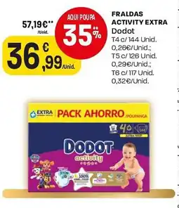 Intermarché Fraldas activity extra dodot promoção