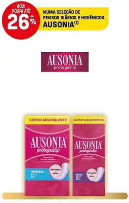 Intermarché Numa seleção de pensos diarios e higienicos ausonia promoção