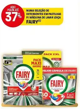 Intermarché Numa seleção de detergentes em pastilhas p/ máquina de lavar loiça fairy promoção