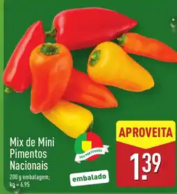 ALDI Mix de Mini Pimentos Nacionais promoção