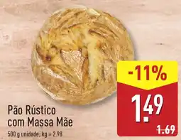ALDI Pão Rústico com Massa Mãe promoção