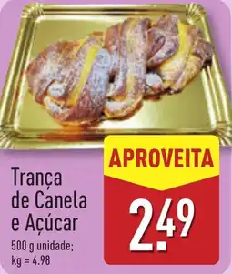 ALDI Trança de Canela e Açúcar promoção