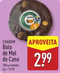 ALDI CHÁBOM Bolo de Mel de Cana promoção