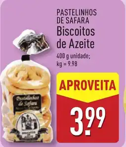 ALDI PASTELINHOS DE SAFARA Biscoitos de Azeite promoção