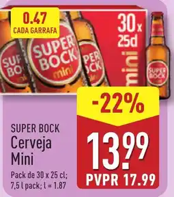 ALDI SUPER BOCK Cerveja Mini promoção