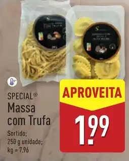 ALDI SPECIAL Massa com Trufa promoção