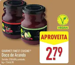 ALDI GOURMET FINEST CUISINE Doce de Arando promoção