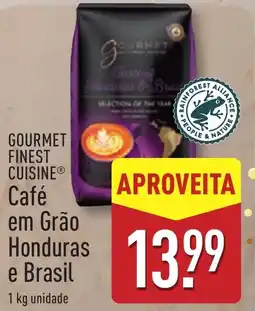 ALDI GOURMET FINEST CUISINE Café em Grão Honduras e Brasil promoção