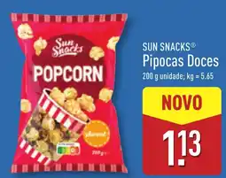 ALDI SUN SNACKS Pipocas Doces promoção