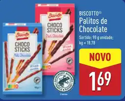 ALDI BISCOTTO Palitos de Chocolate promoção