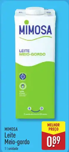 ALDI MIMOSA Leite Meio-gordo promoção