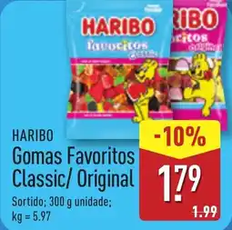 ALDI HARIBO Gomas Favoritos Classic/ Original promoção