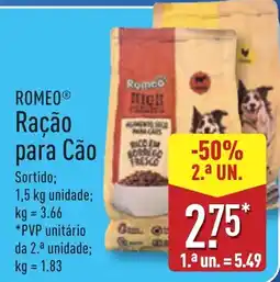 ALDI ROMEO Ração para Cão promoção