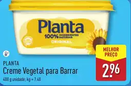 ALDI PLANTA Creme Vegetal para Barrar promoção