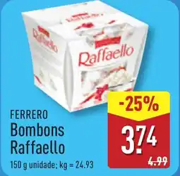 ALDI FERRERO Bombons Raffaello promoção