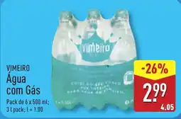 ALDI VIMEIRO Agua com Gás promoção