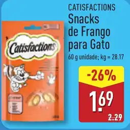 ALDI CATISFACTIONS Snacks de Frango para Gao promoção