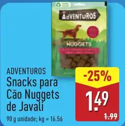 ALDI ADVENTUROS Snacks para Cão Nuggets de Javali promoção