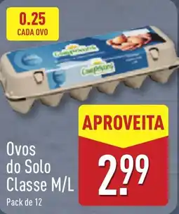 ALDI Ovos do Solo Classe M/L promoção