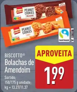 ALDI BISCOTTO Bolachas de Amendoim promoção
