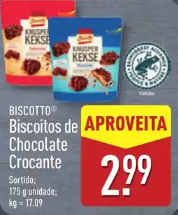 ALDI BISCOTTO Biscoitos de Chocolate Crocante promoção