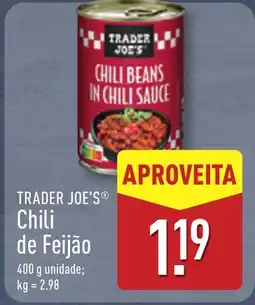 ALDI TRADER JOE'S Chili de Feijão promoção