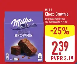 ALDI MILKA Choco Brownie promoção