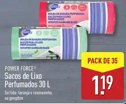 ALDI POWER FORCE Sacos de Lixo Perfumados promoção