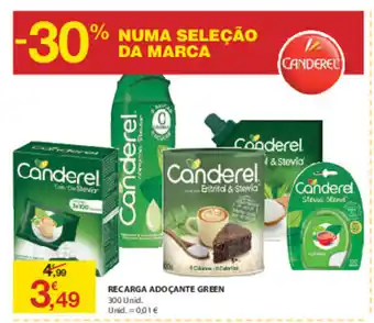 E.Leclerc Recarga Adoçante Green 300 Unid promoção
