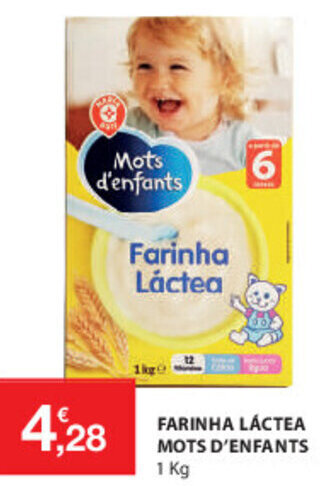 E.Leclerc Farinha Láctea Mots D'enfants 1kg promoção