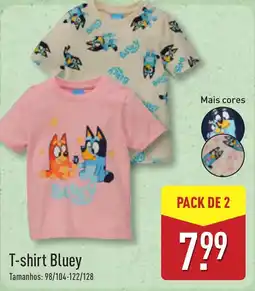 ALDI T-shirt Bluey promoção