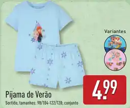 ALDI Pijama de Verão promoção