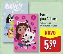 ALDI Manta para Criança promoção