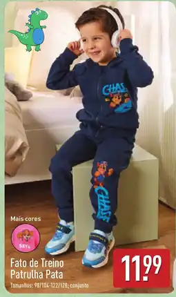 ALDI Fato de Treino Patrulha Pata promoção