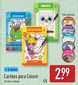 ALDI Cartões para Colorir promoção