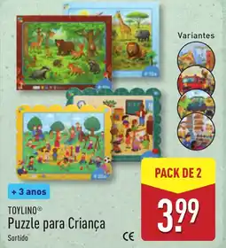 ALDI TOYLINO Puzzle para Criança promoção