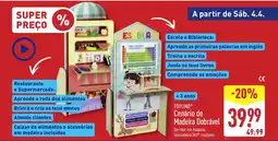 ALDI TOYLINO Cenário de Madeira Dobrável promoção