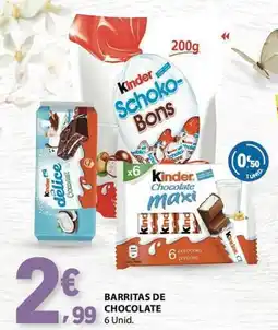 E.Leclerc Barritas de chocolate promoção
