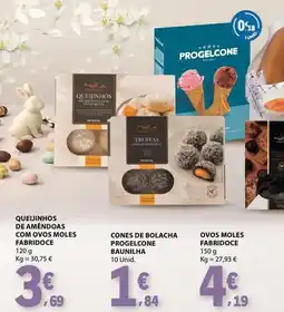 E.Leclerc Queijinhos de amendoas com ovos moles fabridoce promoção