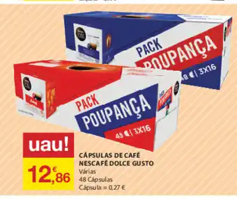 E.Leclerc Cápsulas de Café Nescafé Dolce Gusto 48 Cápsulas promoção