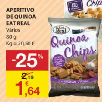 E.Leclerc Eat Real Apertivo de Quinoa 80g promoção