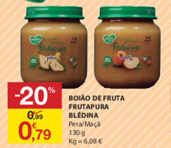 E.Leclerc Boião de Fruta Frutapura Blédina 130g promoção