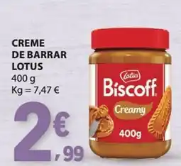 E.Leclerc Creme de barrar lotus promoção