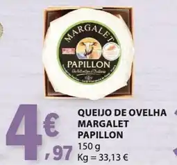 E.Leclerc Queijo de ovelha margalet papillon promoção