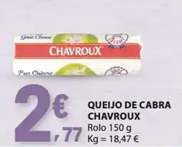 E.Leclerc Queijo de cabra chavroux promoção
