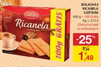 E.Leclerc Bolachas Ricanela Cuétara promoção