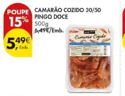 Pingo Doce Camarão cozido 30/50 pingo doce promoção