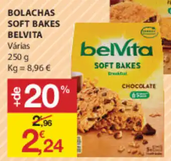 E.Leclerc Bolachas Soft Bakes Belvita 250g promoção