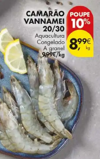 Pingo Doce Camarão vannamei 20/30 promoção