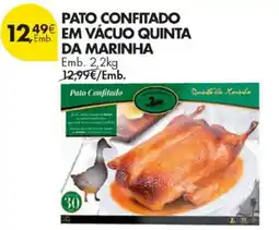 Pingo Doce Pato confitado em vácuo quinta da marinha promoção